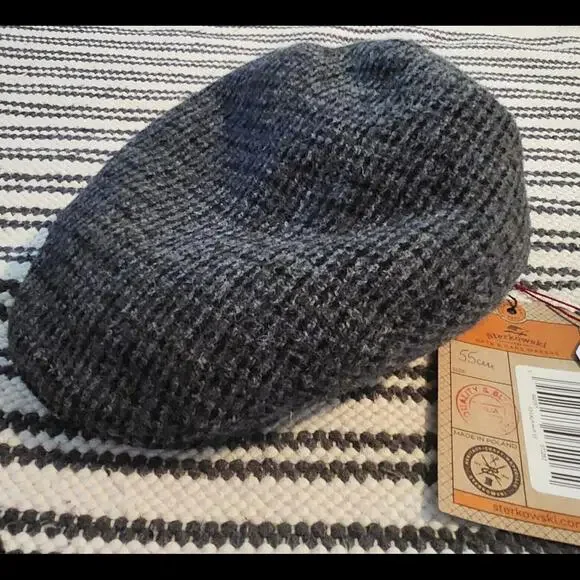 Tilley Endurables Harris Tweed Newsboy Cap Brown Sz S Wool Scotland NWT